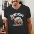Book Dinosaur T-Rex Bookworm Dino Book Reading Men's V-Neck T-Shirt Book Dinosaur T-Rex Bookworm Dino Book Reading Men's V-Neck T-Shirt