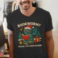 Book Dragon Christmas Reading For Fantasy Lovers Men's V-Neck T-Shirt