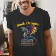 Book Dragon Mark Minson's Books Men's V-Neck T-Shirt