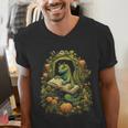Book Dragon Reading Books Bookworm Fantasy Men's V-Neck T-Shirt
