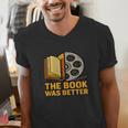 Book Love Scene The Book Was Better Bookworm Vibes Men's V-Neck T-Shirt Book Love Scene The Book Was Better Bookworm Vibes Men's V-Neck T-Shirt