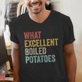 Book Lover Austen Literature What Excellent Boiled Potatoes Men's V-Neck T-Shirt