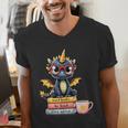 Book Lover Cute Baby Dragon Reading Men's V-Neck T-Shirt Book Lover Cute Baby Dragon Reading Men's V-Neck T-Shirt