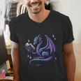 Book Lover Dragon Reading Cool Fantasy Women Girls Kids Men Men's V-Neck T-Shirt Book Lover Dragon Reading Cool Fantasy Women Girls Kids Men Men's V-Neck T-Shirt