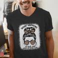 Book Lover What Happens At Book Club Stays Messy Bun Girls Men's V-Neck T-Shirt Book Lover What Happens At Book Club Stays Messy Bun Girls Men's V-Neck T-Shirt