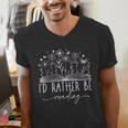 Book Lover Library Reading Bookish Literature Reader Men's V-Neck T-Shirt