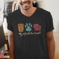 Book Lover Reader Coffee Dog Book My Needs Are Simple For Men Women Men's V-Neck T-Shirt Book Lover Reader Coffee Dog Book My Needs Are Simple For Men Women Men's V-Neck T-Shirt