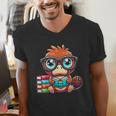 Book Lover Reading Platypus Men's V-Neck T-Shirt