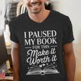 Book Lover Reading Quote For Reading Teacher Men's V-Neck T-Shirt