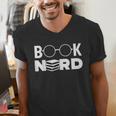 Book Nerd Book Club Bookworm Reading Lover Humor Men's V-Neck T-Shirt Book Nerd Book Club Bookworm Reading Lover Humor Men's V-Neck T-Shirt