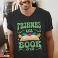 Book And Pajama Pajamas On Book Open Men's V-Neck T-Shirt Book And Pajama Pajamas On Book Open Men's V-Neck T-Shirt