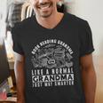 Book Reading Grandma Book Lover Grandma Men's V-Neck T-Shirt