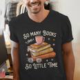 Book Reading Kafee Librarian Vele Books And Little Time Men's V-Neck T-Shirt