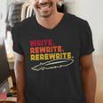 Book Writer Quote Author Journalist Rewrite Novelist Men's V-Neck T-Shirt Book Writer Quote Author Journalist Rewrite Novelist Men's V-Neck T-Shirt