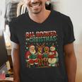 All Booked For Christmas Book Lover Men's V-Neck T-Shirt All Booked For Christmas Book Lover Men's V-Neck T-Shirt