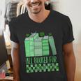 All Booked For St Patrick's Day Book Lover Lucky Shamrock Men's V-Neck T-Shirt All Booked For St Patrick's Day Book Lover Lucky Shamrock Men's V-Neck T-Shirt