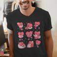 All Booked For Valentine Book Teacher Kids Girls Boys Men's V-Neck T-Shirt