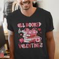 All Booked For Valentines Book Coffee Teacher Women Men's V-Neck T-Shirt