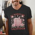 All Booked For Valentines Shirt Romantic Cupid Roses Books Men's V-Neck T-Shirt