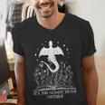 Bookish Dragon Book Club Reading Its Too Nonfictiony Outside Men's V-Neck T-Shirt