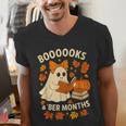 Books And BER Months Fall Librarian Reading Halloween Men's V-Neck T-Shirt Books And BER Months Fall Librarian Reading Halloween Men's V-Neck T-Shirt