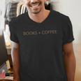 Books Coffee Men's V-Neck T-Shirt Books Coffee Men's V-Neck T-Shirt