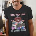 Books Coffee Yarn Lover My Favorite Things Men's V-Neck T-Shirt Books Coffee Yarn Lover My Favorite Things Men's V-Neck T-Shirt