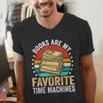 Books Are My Favorite Time Machines Men's V-Neck T-Shirt