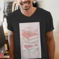 Books Flowers Art Flower Stack Pastel Feminine Men's V-Neck T-Shirt