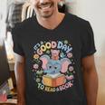 Books Lovers Kids Women Men It's A Good Day To Read A Book Men's V-Neck T-Shirt