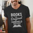 Books The Original Handheld Device – Reading Men's V-Neck T-Shirt