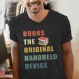 Books The Original Handheld Device Vintage Book Men's V-Neck T-Shirt