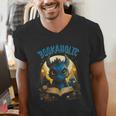 Books Quote Bookaholic Dragon Bookish Reading Men's V-Neck T-Shirt