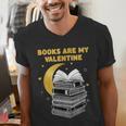 Books Are My Valentine Cute Book Lover Valentine's Day Men's V-Neck T-Shirt Books Are My Valentine Cute Book Lover Valentine's Day Men's V-Neck T-Shirt