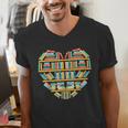 Bookshelf Heart Men's V-Neck T-Shirt Bookshelf Heart Men's V-Neck T-Shirt