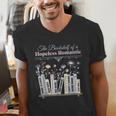 The Bookshelf Of a Hopeless Romantic Rom-Com Reading Bookish Men's V-Neck T-Shirt