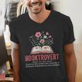 Booktrovert Book Lover Bookworm Reading Books Librarian Men's V-Neck T-Shirt Booktrovert Book Lover Bookworm Reading Books Librarian Men's V-Neck T-Shirt