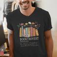 Booktrovert Cozy Book Lover Book Nerd Literary Humor Men's V-Neck T-Shirt