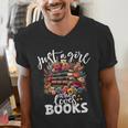 Bookworm For Women Just A Girl Who Loves Books Men's V-Neck T-Shirt Bookworm For Women Just A Girl Who Loves Books Men's V-Neck T-Shirt