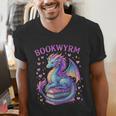 Bookwyrm Just a Girl Who Loves Dragons Books Dragon Reader Men's V-Neck T-Shirt Bookwyrm Just a Girl Who Loves Dragons Books Dragon Reader Men's V-Neck T-Shirt