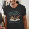 Born To Read Books Forced To Read Emails Men's V-Neck T-Shirt