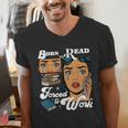 Born-To Read Forced To Work Reading Book Lover Men's V-Neck T-Shirt Born-To Read Forced To Work Reading Book Lover Men's V-Neck T-Shirt