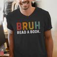 Bruh Read a Book Men's V-Neck T-Shirt