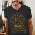 Cats And Books Because People Are Overrated Men's V-Neck T-Shirt Cats And Books Because People Are Overrated Men's V-Neck T-Shirt