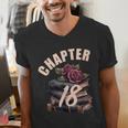 Chapter 18 18th Birthday Women Book Lovers Its My Birthday Men's V-Neck T-Shirt Chapter 18 18th Birthday Women Book Lovers Its My Birthday Men's V-Neck T-Shirt
