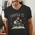 Chapter 21st Birthday Bookworm 21 Years Old For Book Lovers Men's V-Neck T-Shirt Chapter 21st Birthday Bookworm 21 Years Old For Book Lovers Men's V-Neck T-Shirt
