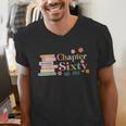 Chapter Sixty 60 Years Old 60th Birthday Book Lover Men's V-Neck T-Shirt