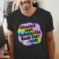 Chasing That Scholastic Book Fair High Book Lovers Men's V-Neck T-Shirt