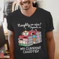 Christmas Book Lovers Naughty Or Nice Men's V-Neck T-Shirt Christmas Book Lovers Naughty Or Nice Men's V-Neck T-Shirt