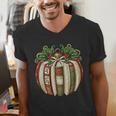 Christmas Book Ornament Bookworm Book Lover Men Women Men's V-Neck T-Shirt
